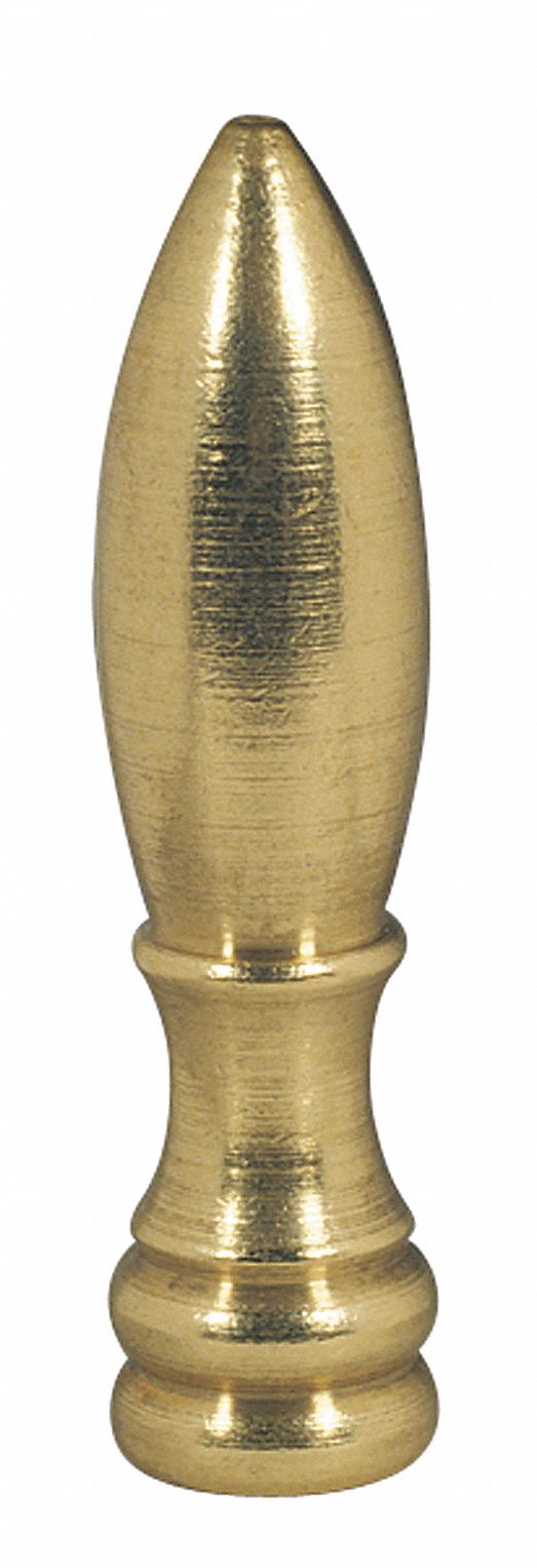 4TGT9 - 2 In Lamp Finial Brass