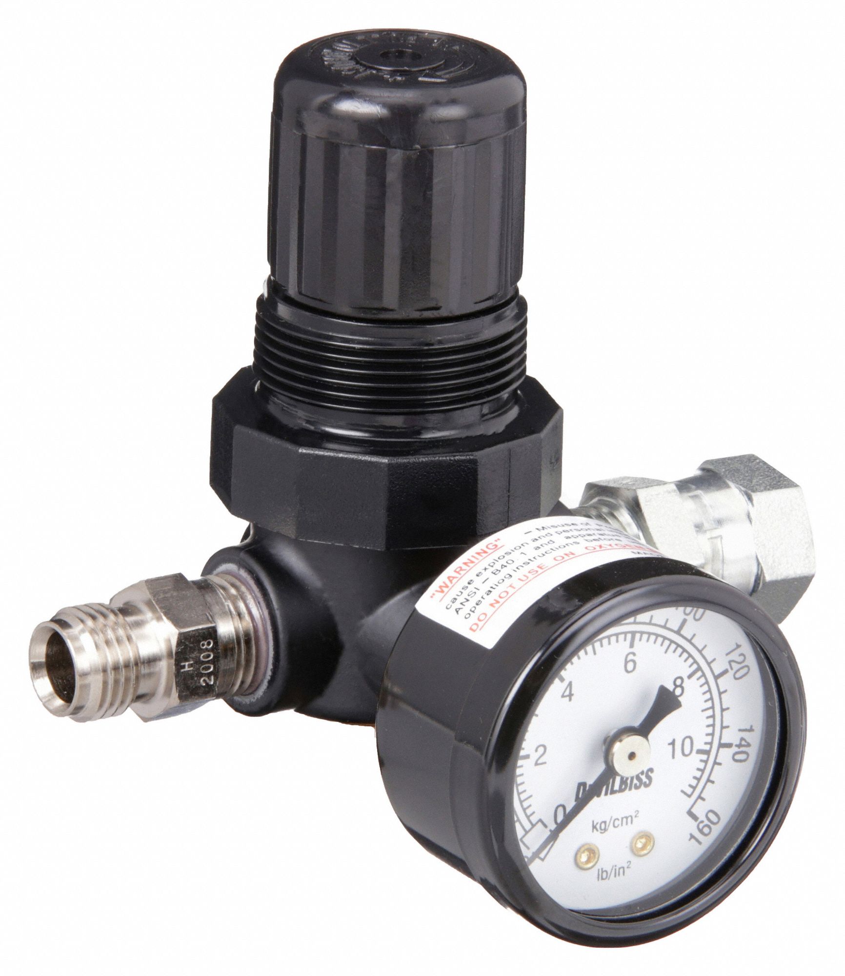 DEVILBISS Compressed Air Regulator 1/4 in, NPT, 15 cfm 4TH15HARG