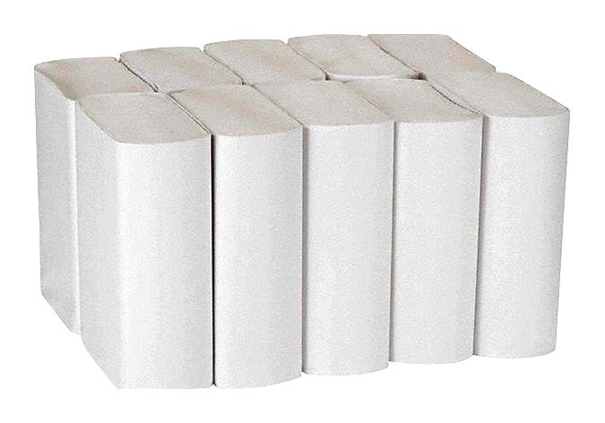 Paper Towel Sheets: White, 10 1/4 in Sheet Wd, 10 3/4 in Sheet Lg, 220 Sheets, 10 PK