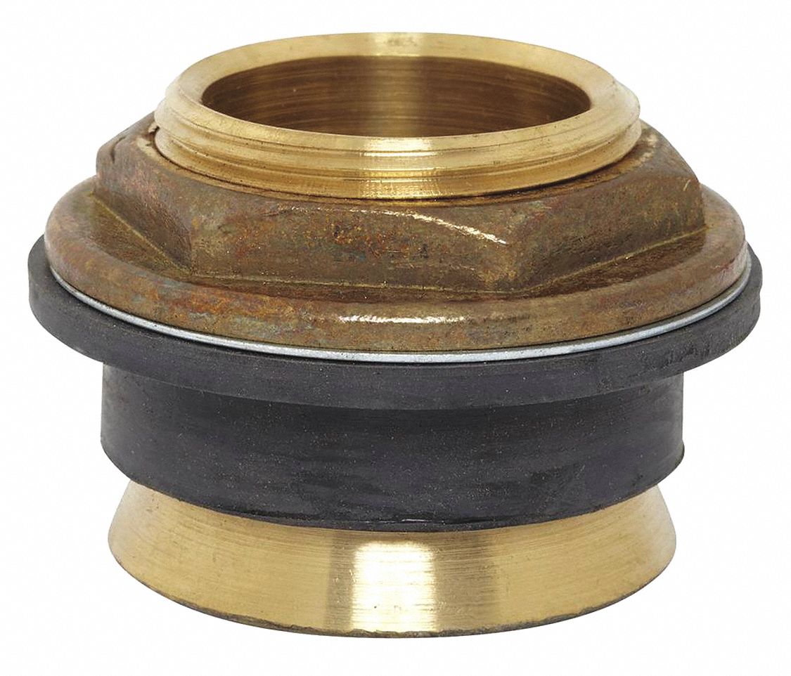 SPUD: FITS AMERICAN STANDARD BRAND, 1¼ IN, BRASS/RUBBER