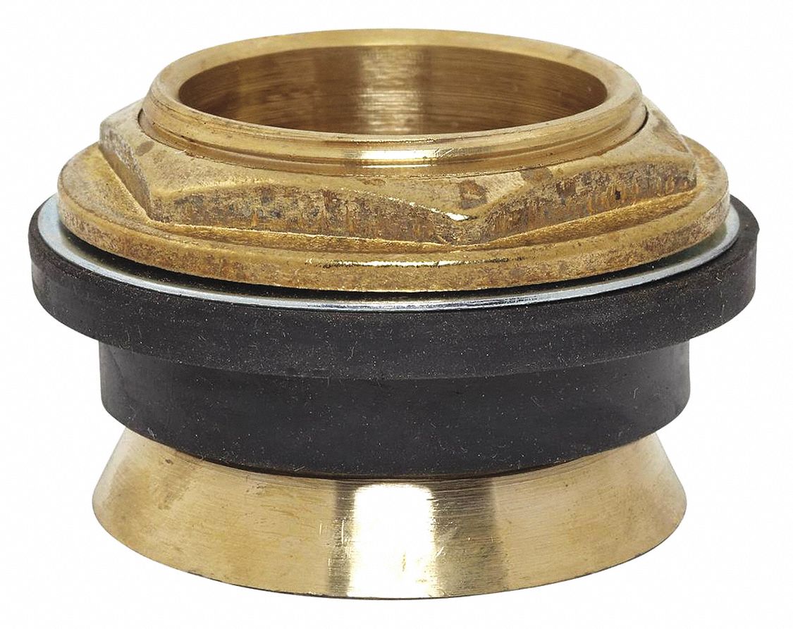 SPUD: FITS AMERICAN STD BRAND, 1½ IN SIZE, BRASS/RUBBER