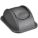 TRASH CAN TOP,DOME,SWING CLOSURE,BLACK