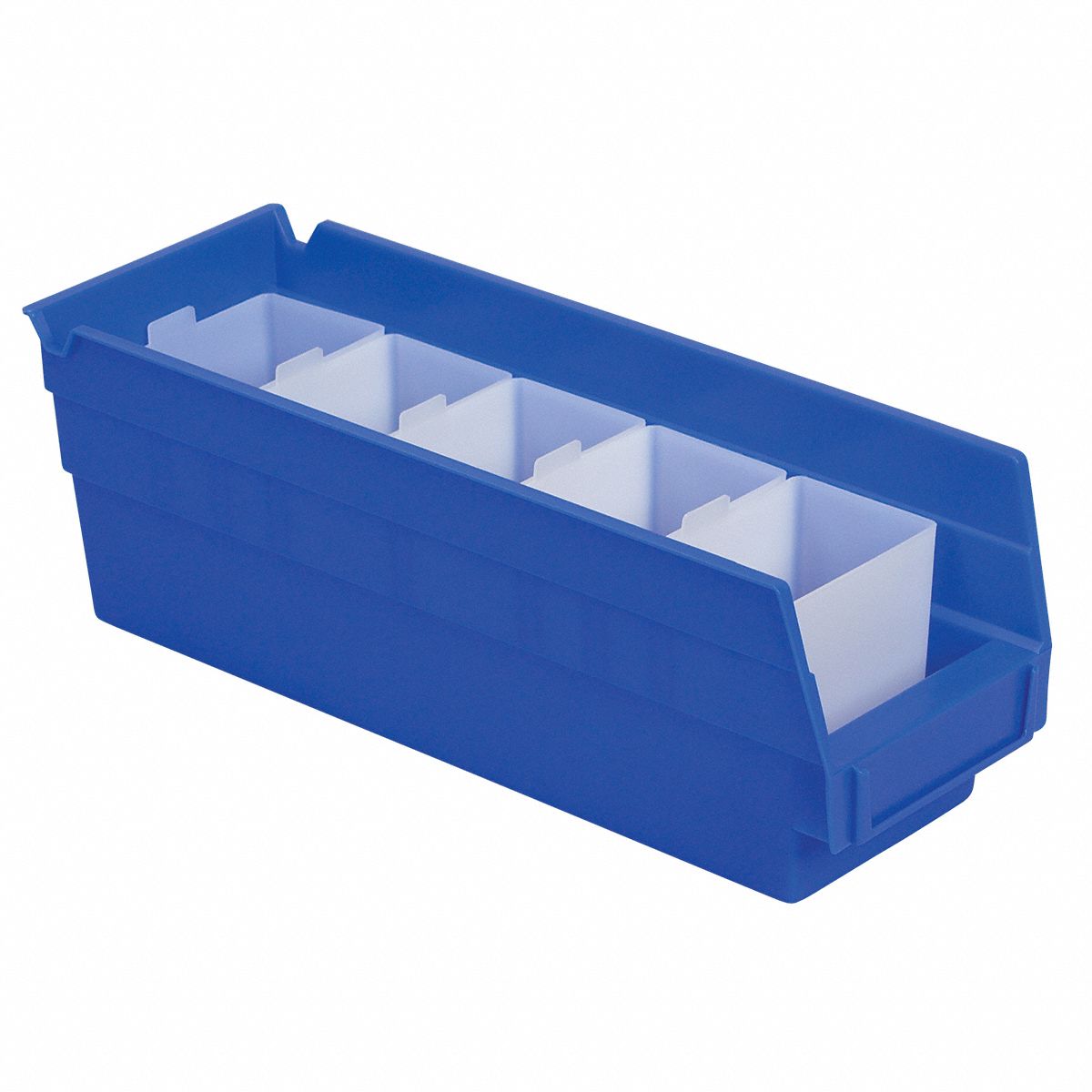 AKROMILS Bin Cups 2 in x 3 1/4 in x 3 in, Clear, Polymer, 2 lb Load