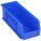 HANG AND STACK BIN, 5½ IN X 14¾ IN X 5 IN, BLUE, LABEL HOLDERS, 50 LB LOAD CAPACITY