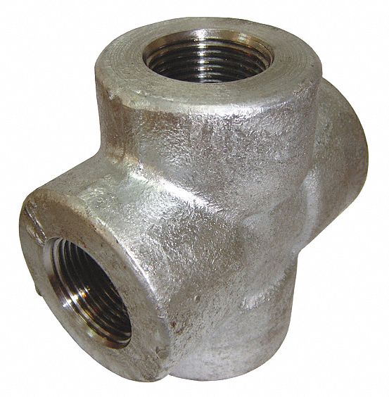 grainger-approved-galvanized-forged-steel-cross-3-8-pipe-size-fnpt