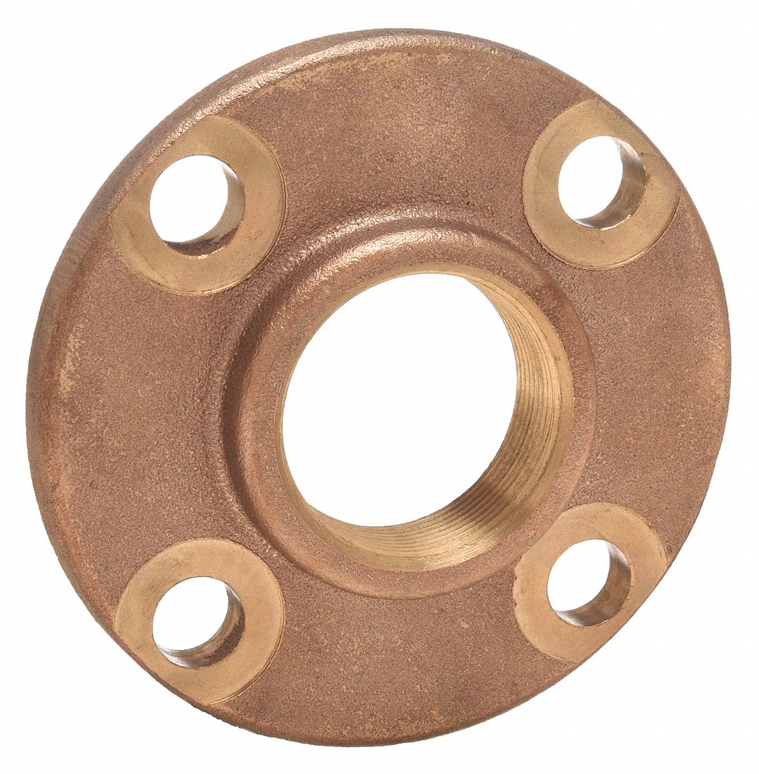PIPE FLANGE: RED BRASS, 1¼ IN PIPE SIZE, CLASS 125, 1⅝ IN FLANGE OD, 4 BOLT HOLES