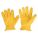 GANTS DE CONDUITE EN CUIR,M(8),CUIR DE VACHE,DOIGT ENTIER,MANCHETTE ENFILABLE FRONCÉE,JAUNE