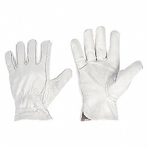 LEATHER DRIVERS GLOVES, XL (10), PREMIUM COWHIDE, FULL FINGER, SHIRRED SLIP-ON CUFF