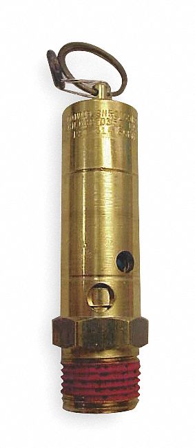 Control Devices ST2533-1A150 St Series Brass Soft Seat Asme Safety Valve 150 Psi Set Pressure 3/8 Male Npt