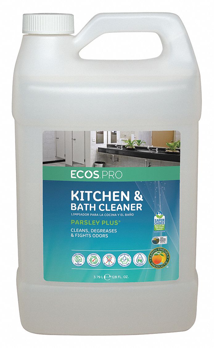 ECOS PRO, Jug, 1 gal Container Size, Kitchen and Bathroom Cleaner