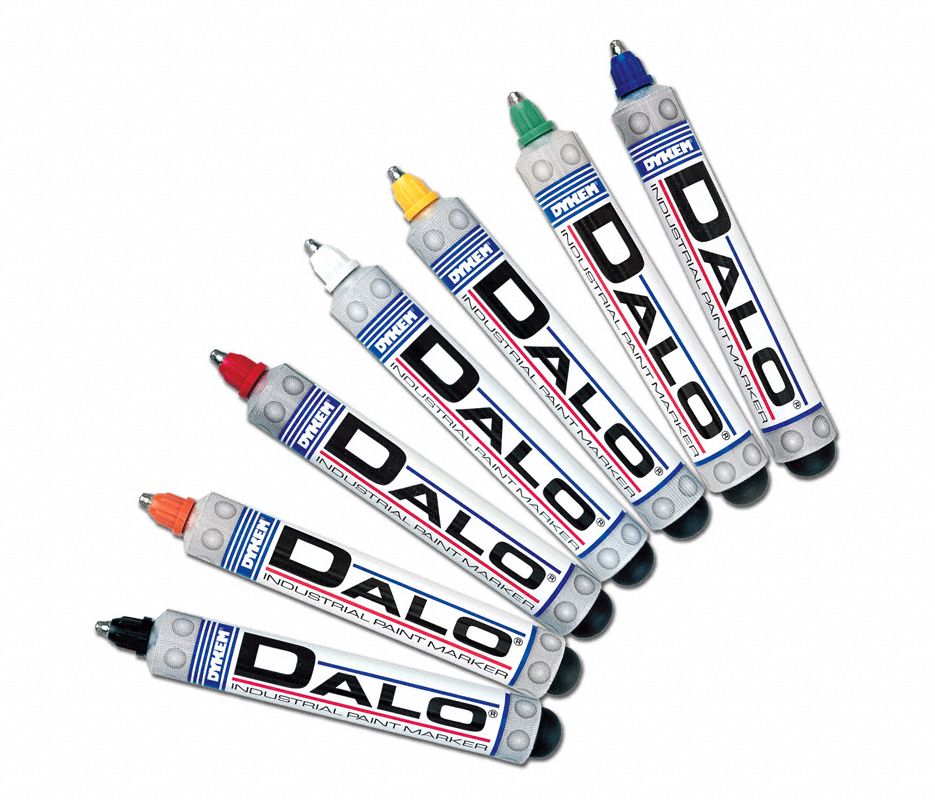 Permanent Industrial Marker, Paint-Based, Reds Color Family, Medium Tip, 1 EA