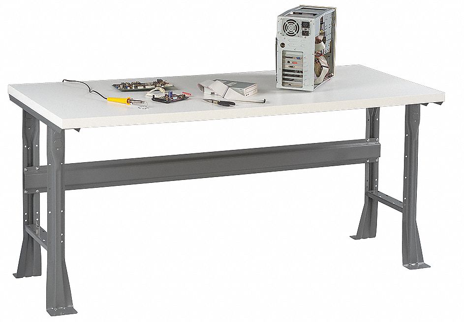 TENNSCO Workbench, Laminate, 30 in Depth, 33 1/2 in Height, 48 in Width