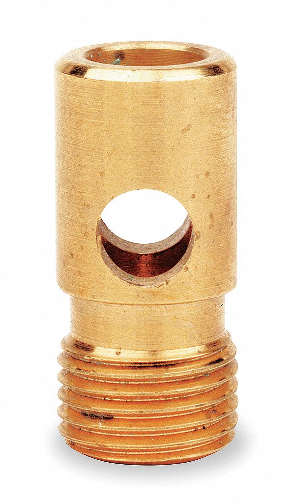 Air Gun Nozzle: For Dynaquip, Brass, 7/8 in Extension Lg, Brass, 1/8 in MNPT Thread Size
