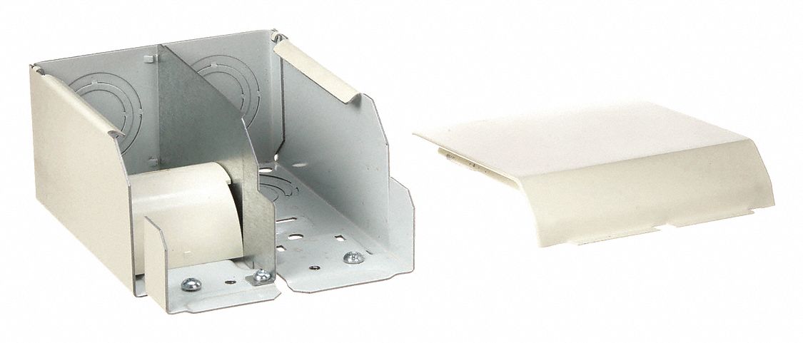 Entrance End: 4000, 1 3/4 in Ht, 4 3/4 in Raceway Wd, Steel, Ivory