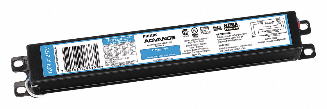 T8 Ballast Philips Advance 2 Bulb Electronic High Efficiency 32w 120-277v for sale online 