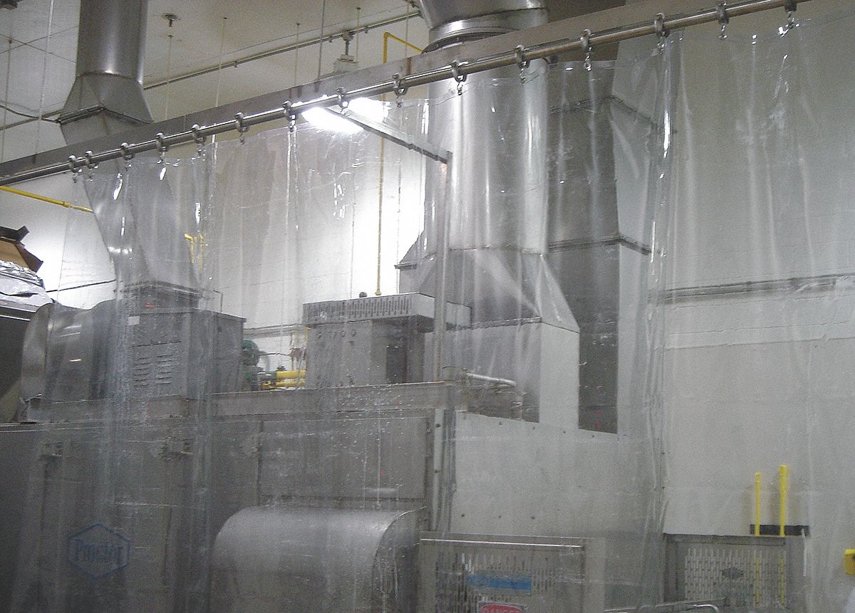 Goffs Clear Manual Slide Suspend Mount Curtain Wall 10 Ft W X 12