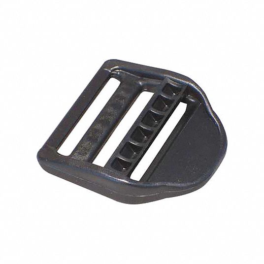 BULKSTRAP Slide Bar Buckle, 11/2 In., Plastic, PK25 4TLR1SB15