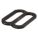 SLIP LOCK, 2 IN W, BLACK, 10 PK, STEEL