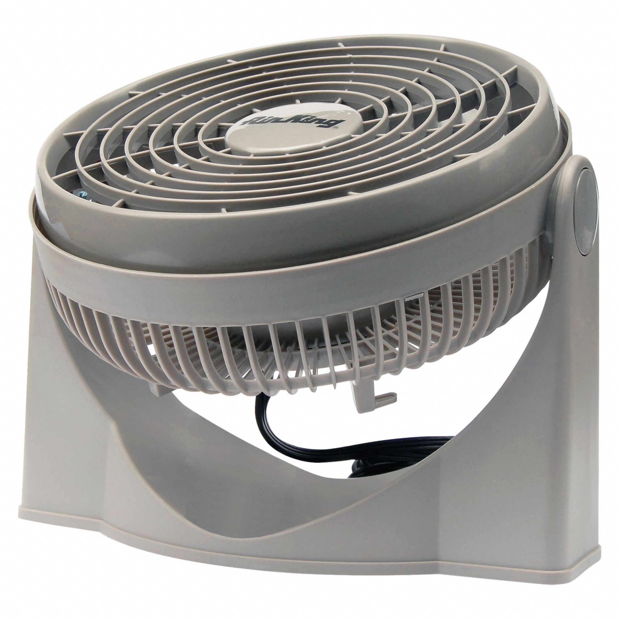 AIR KING 9 in Pivoting Fan, NonOscillating, 120 V AC, Number of Speeds