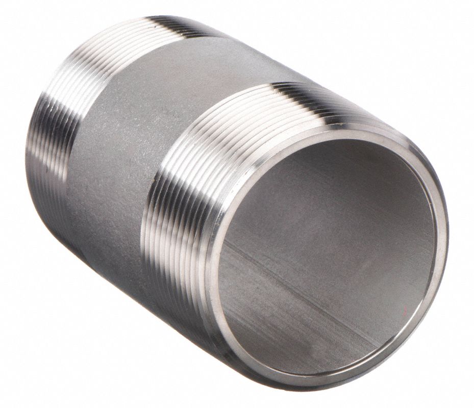 APPROVED VENDOR Niple 2" Acero Inoxidable 316 , 3" Longitud General