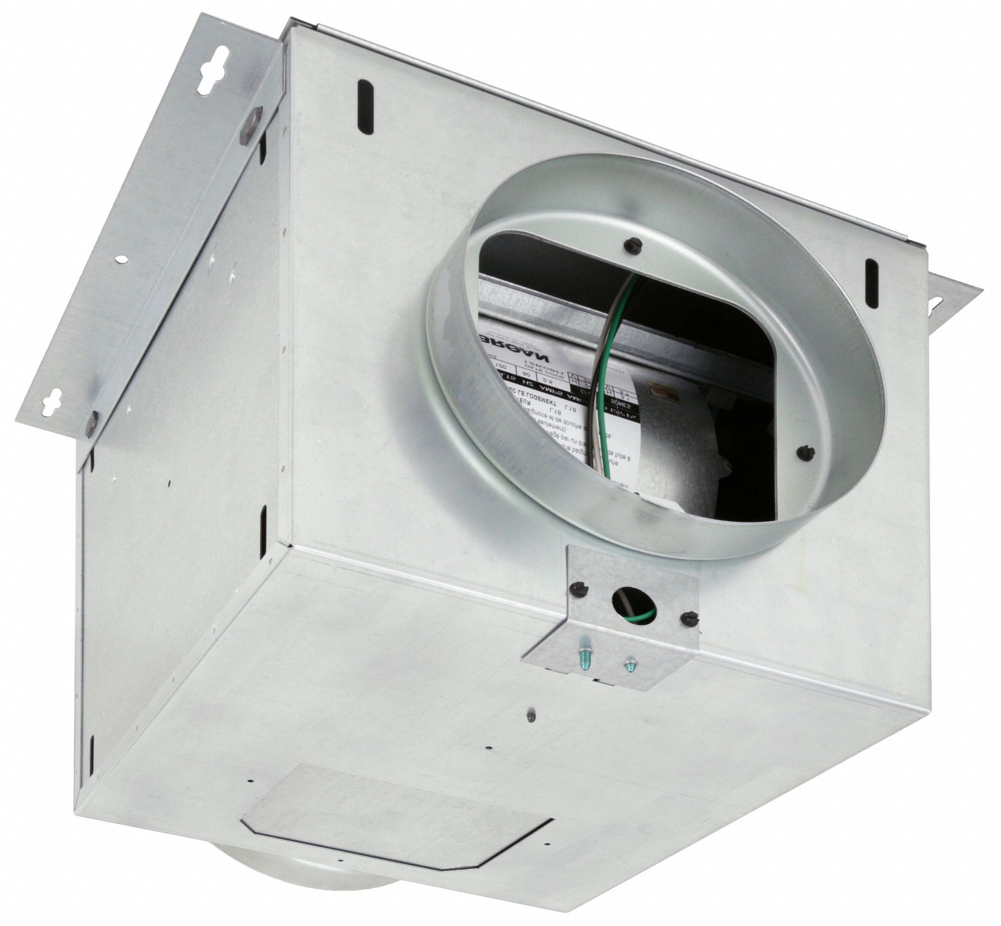 BROAN InLine Ceiling Exhaust Fan 294 cfm 0.100 in SP, Round Duct, 8 in Duct Dia, 212 W