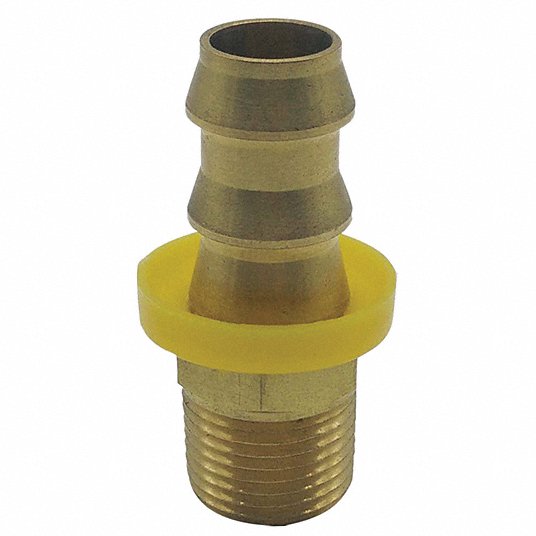 STRAIGHT NPT X HOSE BARB MALE OR FEMALE ANY SIZE SOLID BRASS AIR FITTINGS 