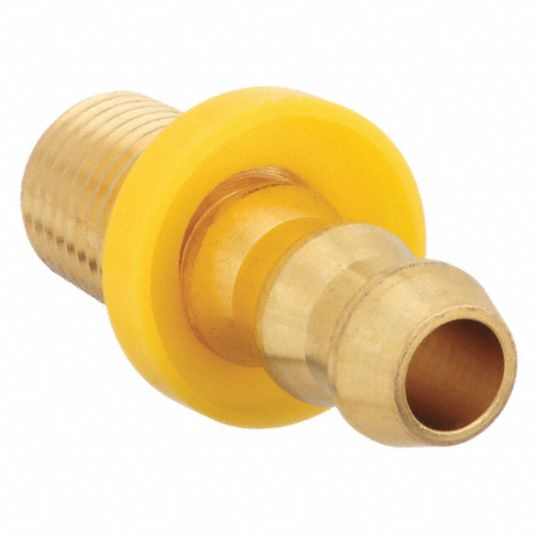 1/4 NPT to 3/8 Hose Barb Fitting, Brass - Straight