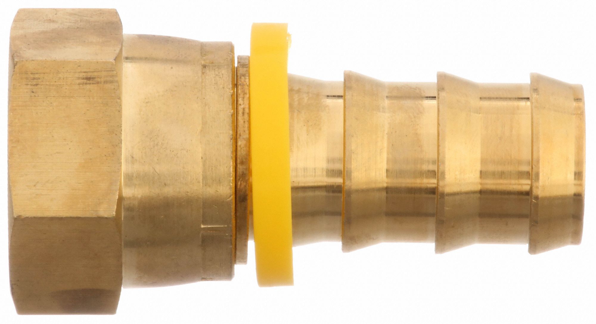 GRAINGER APPROVED PushOn Hose Fitting, Fitting Material Brass x Brass