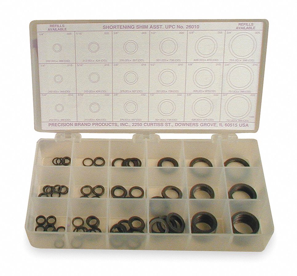 Shortening Shim Assortment 270 pcs Steel
