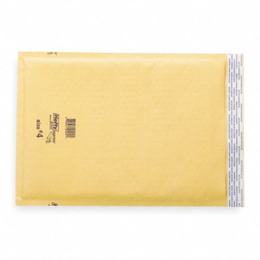 Padded Envelope, Kraft, PK 100 - Grainger