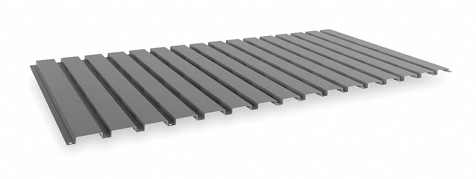 DECKING, 48 IN X 24 IN X 9/16 IN, 22 GA DECKING, STEEL, 4,150 LB LOAD CAPACITY