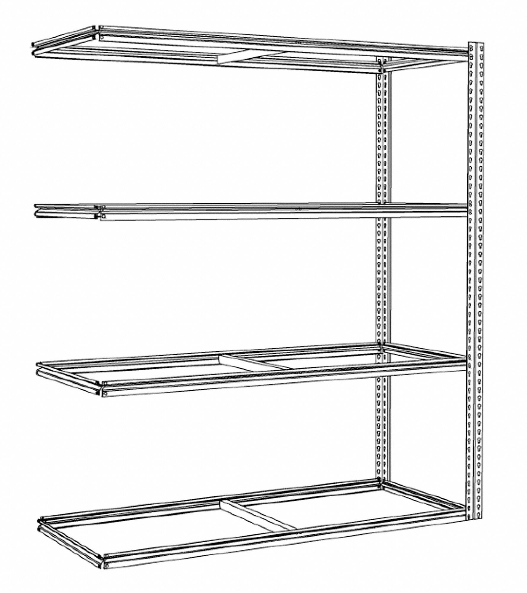 Archive Rack, 4 Level - Grainger