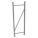 BULK STORAGE UPRIGHT FRAME, 72 IN OVERALL H, 14 GA, 17,000 LB LOAD CAPACITY, ZINC-PLATED