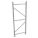 BULK STORAGE UPRIGHT FRAME, 96 IN OVERALL H, 14 GA, 17,000 LB LOAD CAPACITY, ZINC-PLATED