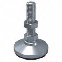 Leveling Mount, Swiveling Stud, 1000 lb Load Capacity, 2.0625 in Height, Nickel