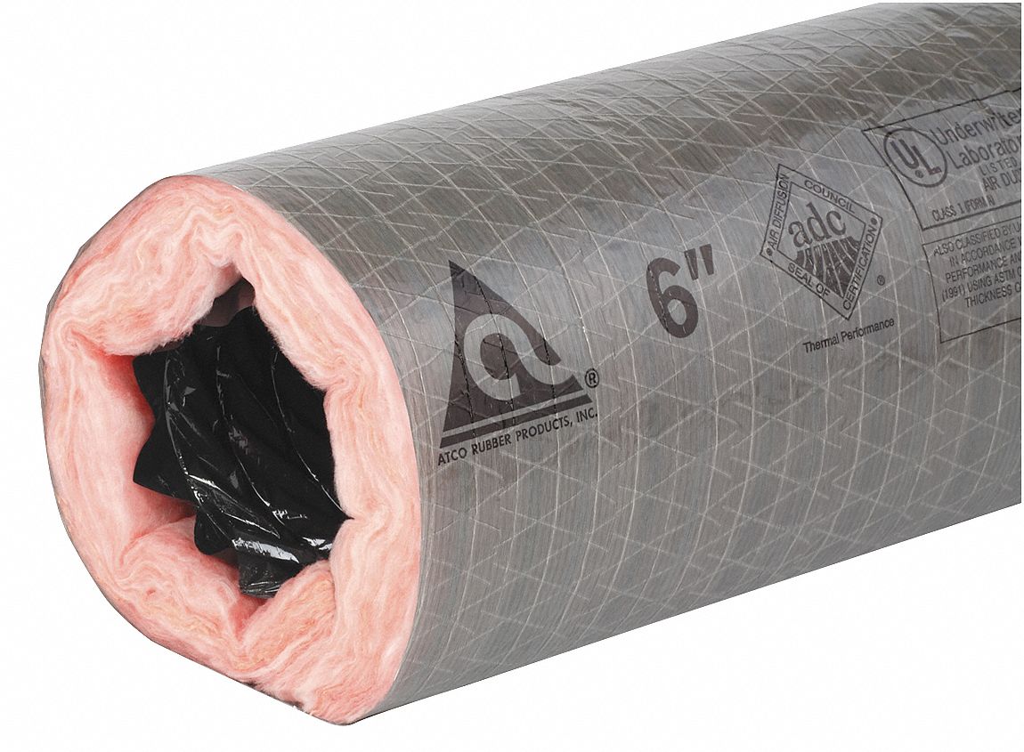 4TVN9 - Insulated Flexible Duct 10 Dia. 25Ft