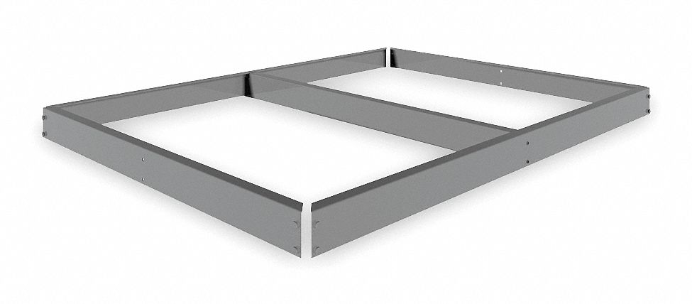 Shelf: 48 in   x 36 in, 2, 250 lb Load Capacity, Gray, Shelf