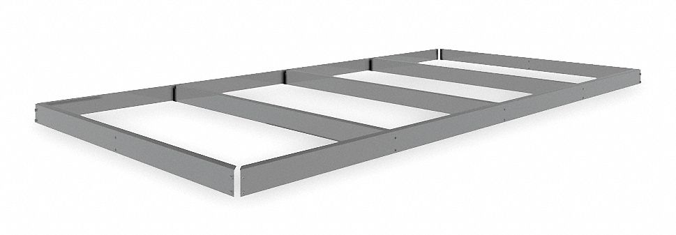 Shelf: 96 in   x 48 in, 1, 250 lb Load Capacity, Gray, Shelf