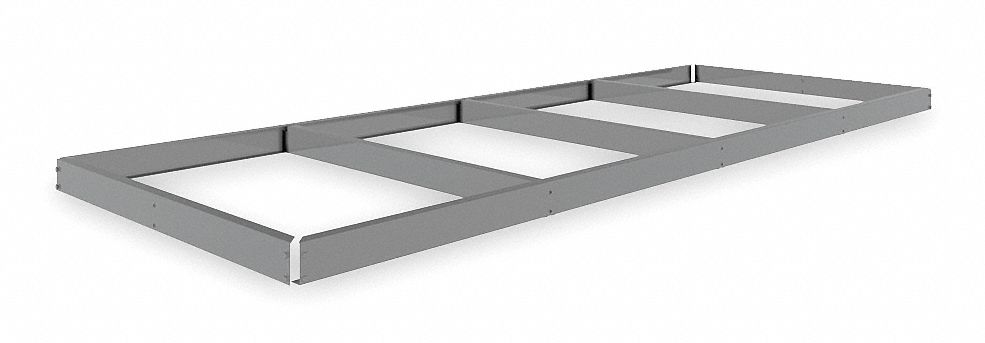 Shelf: 96 in   x 36 in, 1, 600 lb Load Capacity, Gray, Shelf