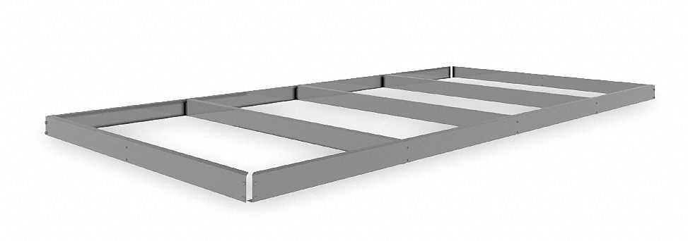 Shelf: 96 in   x 48 in, 1, 600 lb Load Capacity, Gray, Shelf