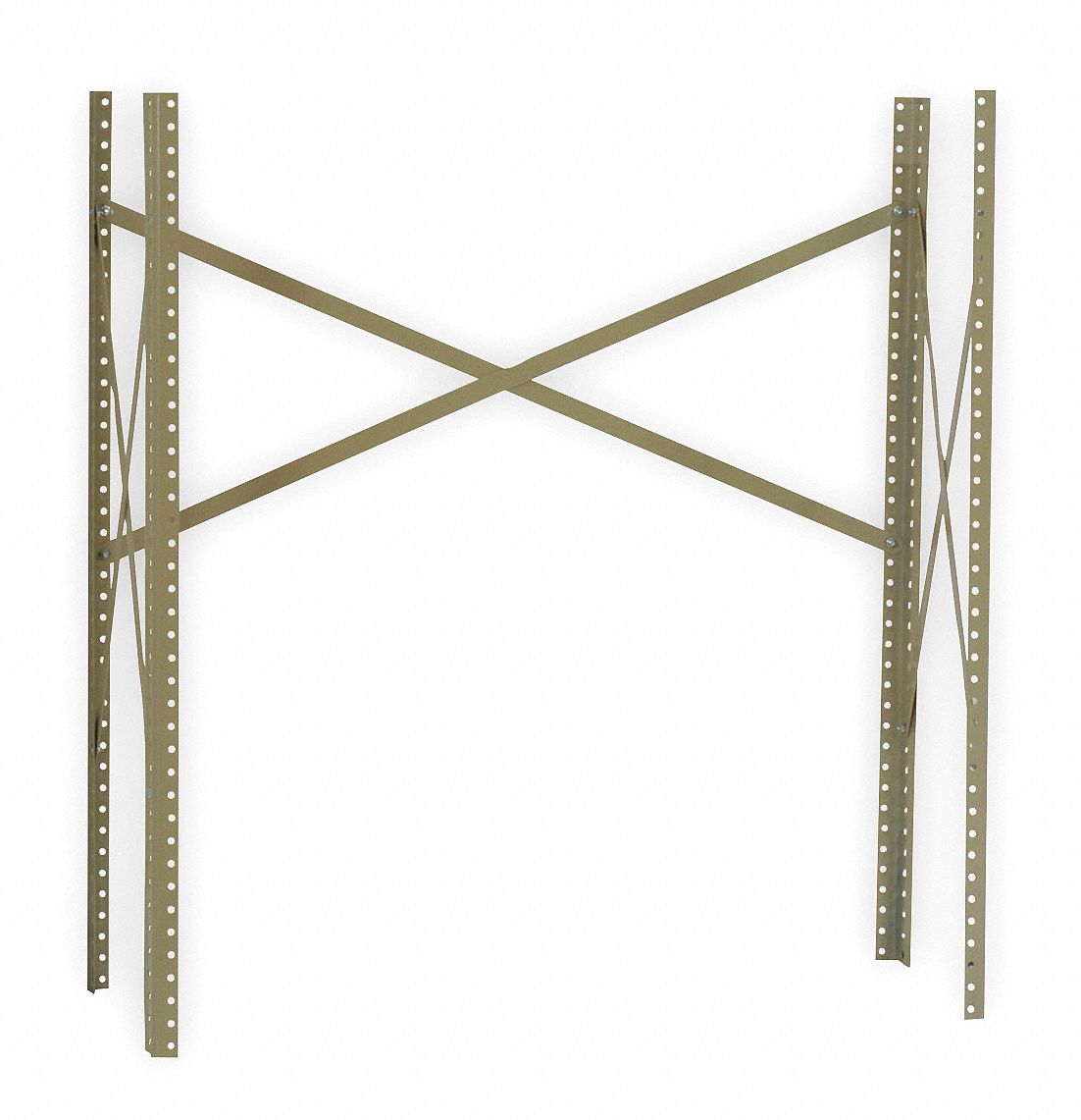 EDSAL, 42 in Overall Ht, Steel, Shelving Post Kit 4TW66CPK42TN