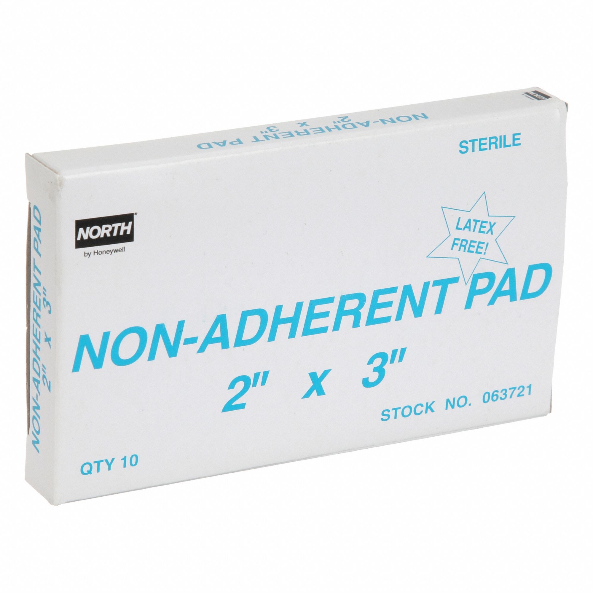Non-Adherent Pad: 3 in Dressing Lg, 2 in Dressing Wd, Sterile, 10 PK