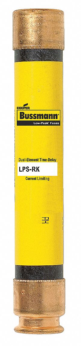 Fuse: Class RK1, LPS-RK-SP Series, Time-Delay, 1.125 A, 600 V AC, 300 V DC, Non-Indicating
