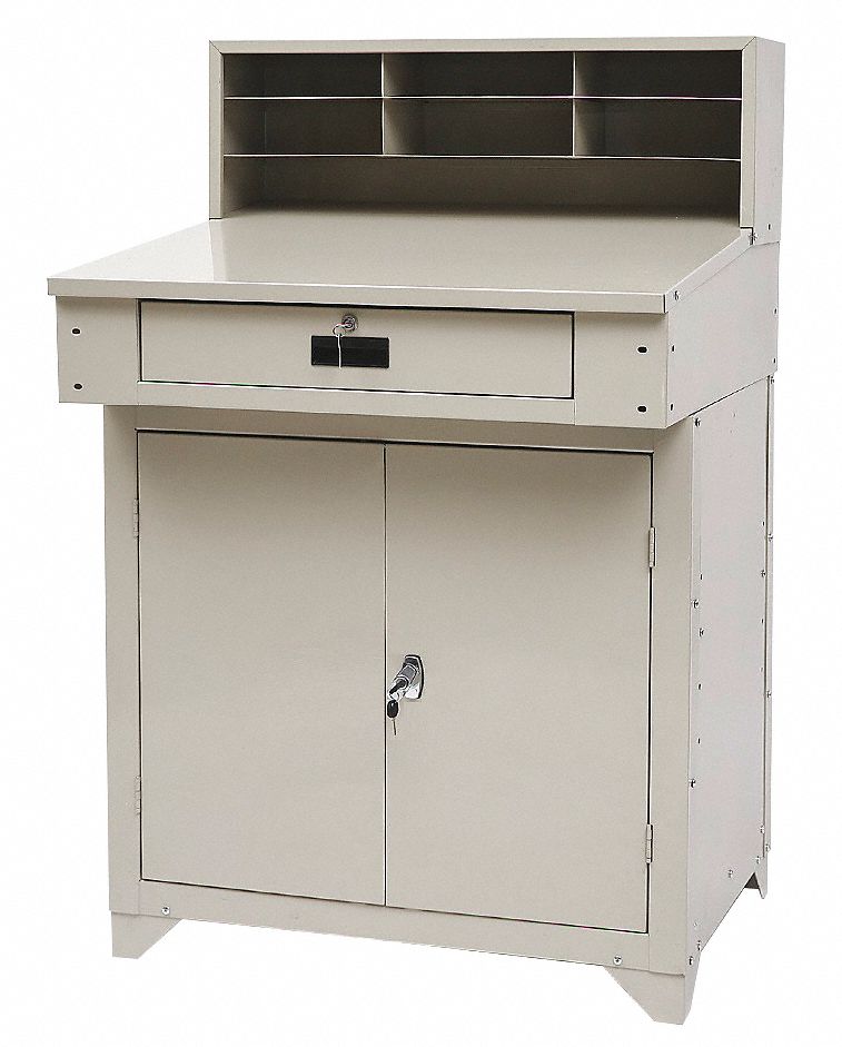 Desk, 34 in x 30 1/4 in x 53 in, Shop Desk 4TX924TX92 Grainger
