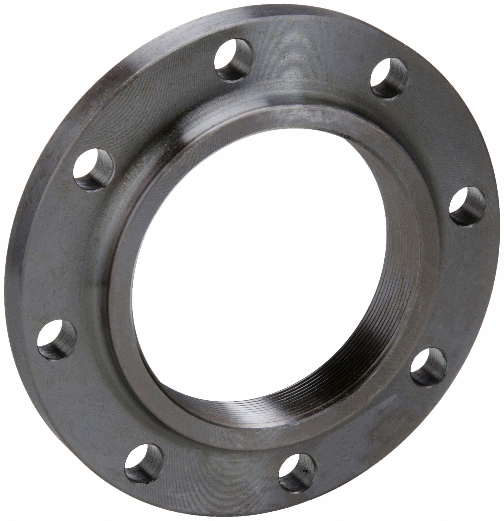 PIPE FLANGE: STEEL, THREADED FLANGE, 4 IN PIPE SIZE, RAISED FACE THREADED FLANGE