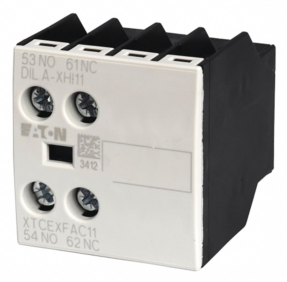 Auxiliary Contact: 1NO/1NC, 16 A Max Current (AC), Front Mount, Front-Mounted