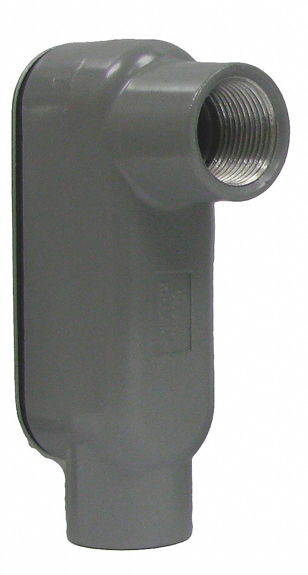 HUBBELL KILLARK Conduit Outlet Body Aluminum, Powder Coated, 1 in