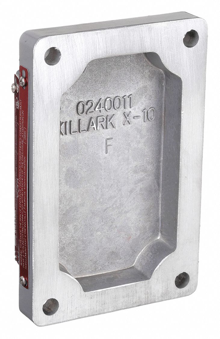 ELECTRICAL BOX COVER,ALUMINUM,1-GANG