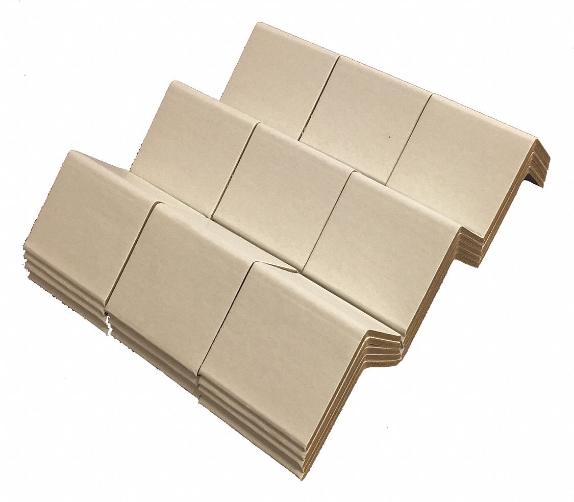 GRAINGER APPROVED Corner Protector, Paperboard, 3 in Length, 2 in