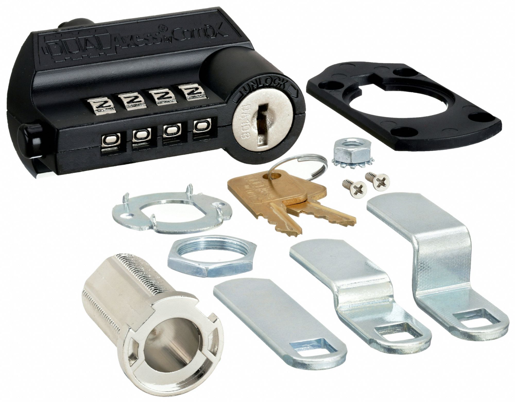 COMPX NATIONAL Keyless Combination Cam Locks, For Material Thickness 1
